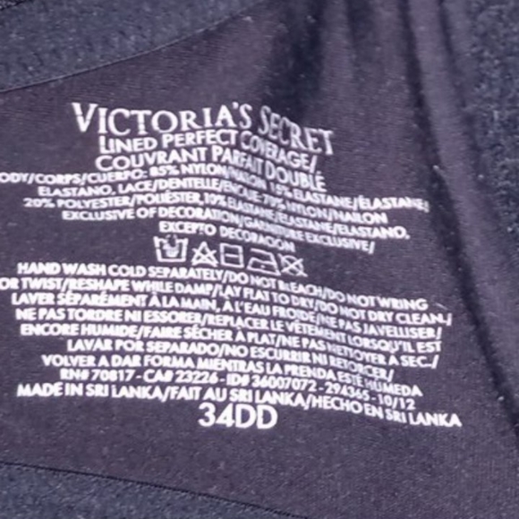 Victoria Secret Lace Lined Perfect Coverage Bra - Picture 2 of 6